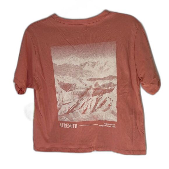 Philosophy Of Love Psalm Inspiration Crewneck Front Back Design Crop T-Shirt M - Picture 2 of 4